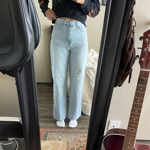 Wide leg jeans